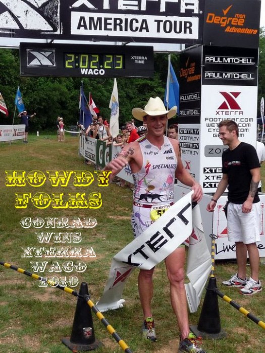 Conrad Stoltz winning XTERRA Waco 201