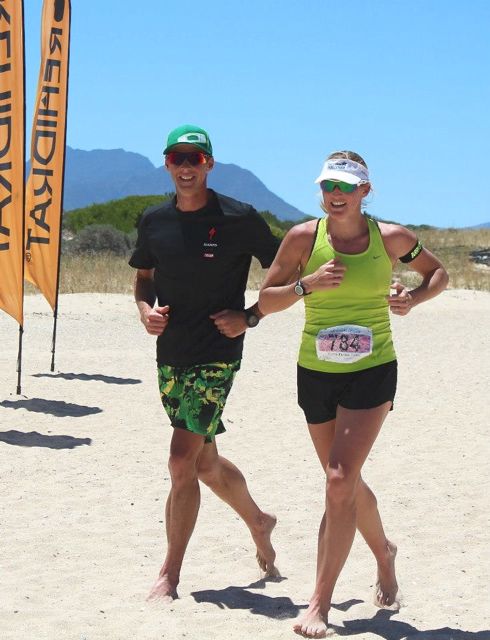 Conrad Stoltz, Liezel stoltz, beach run , totalsports challenge