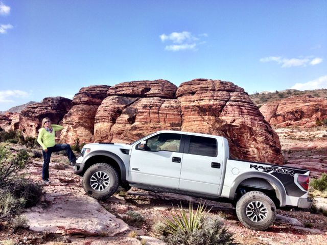 Princess Hotstuff in Vegas Ford F-150 SVT Raptor Conrad Stoltz