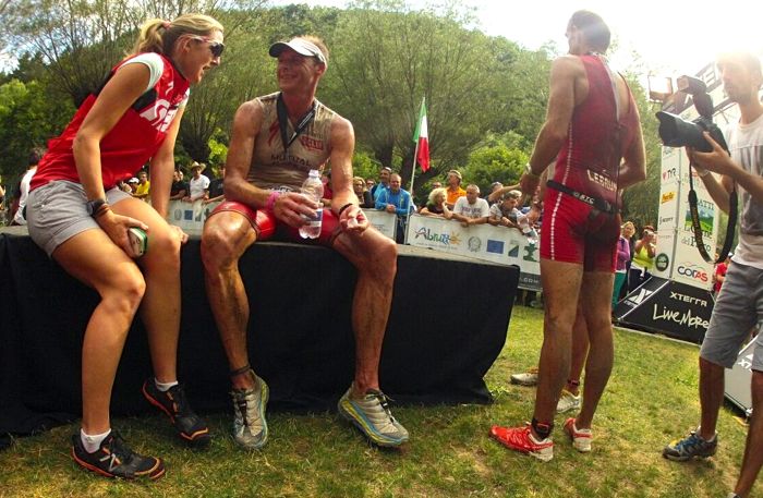 conrad stoltz liezel stoltz caveman xterra italy abruzzo scanno finish hoka stinson