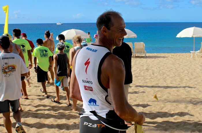 Conrad Stoltz TriLanai swim start