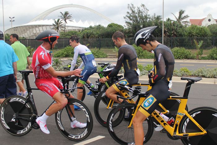 Conrad Stoltz Caveman SA Time Trial Champs 2014 Specialized Shiv, McLaren, Rotor XQL, Squirt lube, Suunto, Daryl Impey, Jay Thompson, Jaco Venter