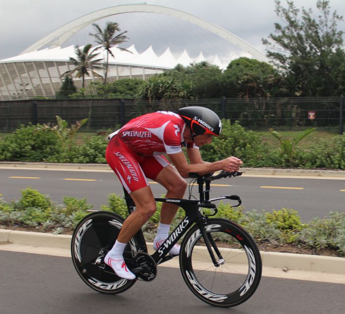 Conrad Stoltz Caveman SA Time Trial Champs 2014 Specialized Shiv, McLaren, Rotor XQL, Squirt lube, Suunto