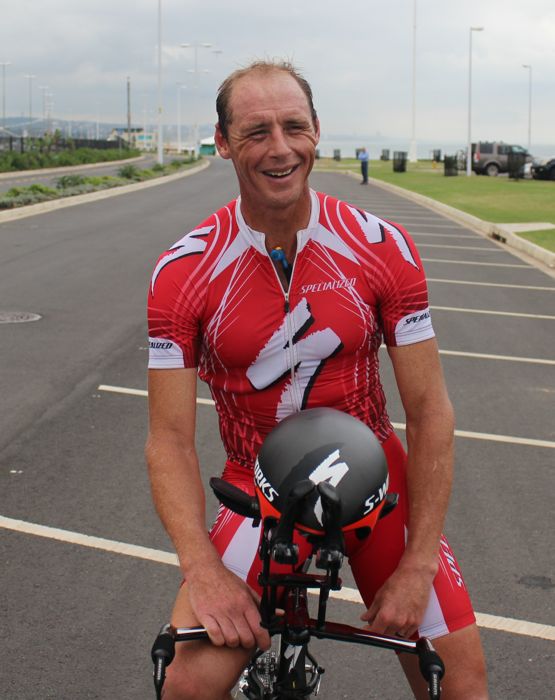 Conrad Stoltz Caveman SA Time Trial Champs 2014  laughing double "O" M