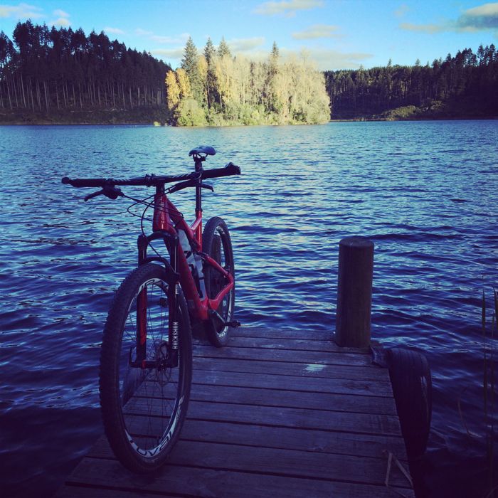 Conrad Stoltz XTERRA New Zealand Rotorua Green Lake Pier.