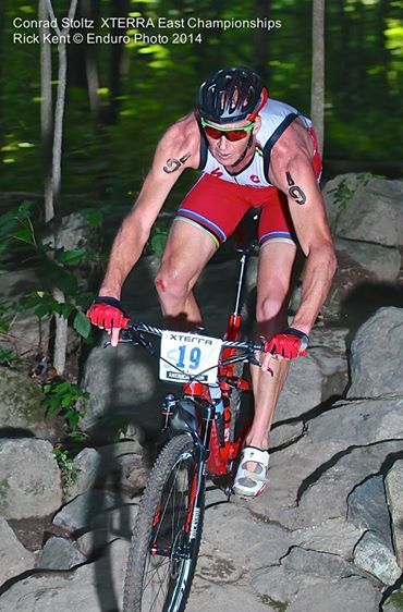 Conrad Stoltz Caveman XTERRA Richmond Specialized Epic Rock drop Reedy Creek Oakley Supacaz