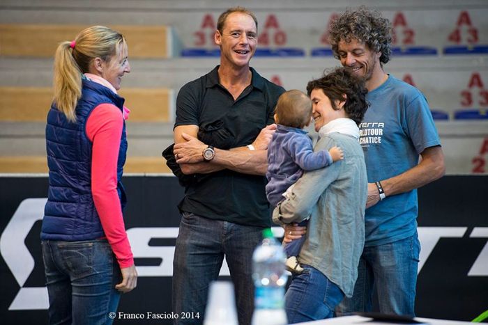 Conrad Stoltz Caveman XTERRA Italy 2014 Ezechiel & family