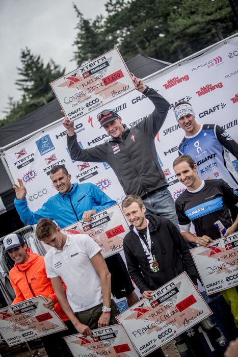 Conrad Stoltz Caveman XTERRA Denmark Specialized, Suunto, Hoka, ClifBar mens podium