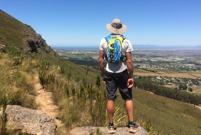 Conrad Stoltz Caveman Stellenbosch view hike Hoka One One