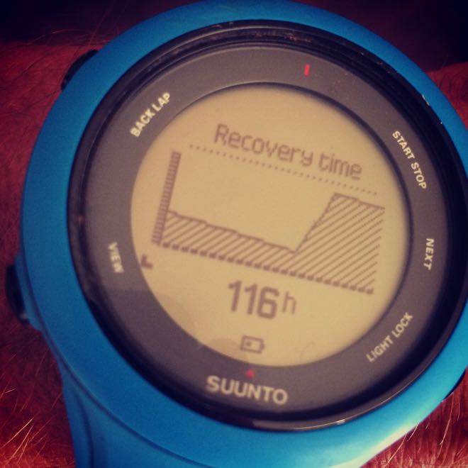 Conrad Stoltz Caveman Suunto Ambit3 116 hrs to full recovery