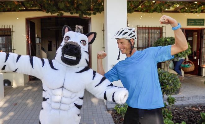 Conrad Stoltz Caveman and Merlot the Zebra Perderberg winery