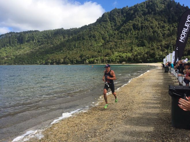 Braden Currie XTERRA Rotorua run Conrad Stoltz